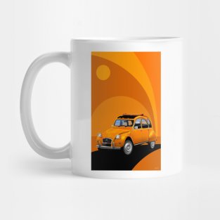 Iconic classic car art deco style print 5 Mug